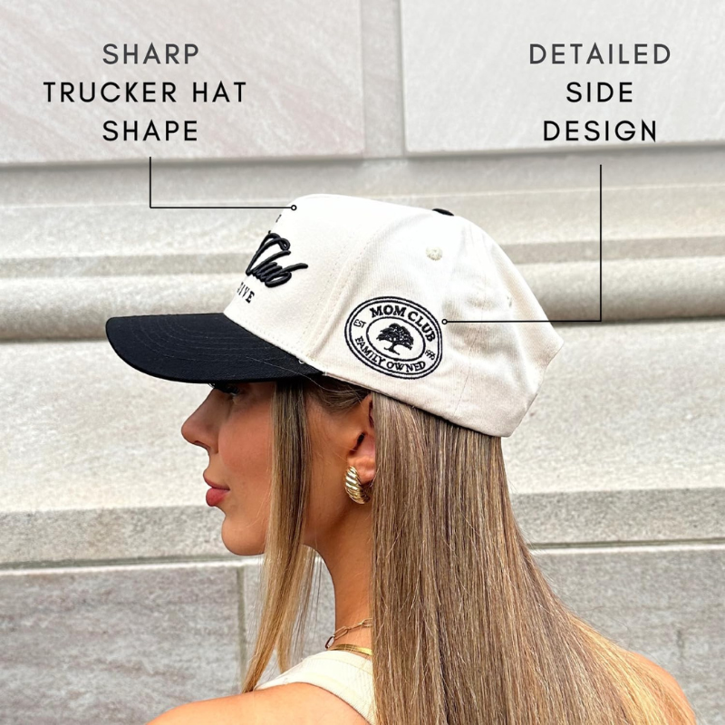 Mom Club Collective Two Tone Embroidered Snapback Cap