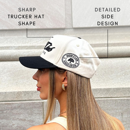 Mom Club Collective Two Tone Embroidered Snapback Cap