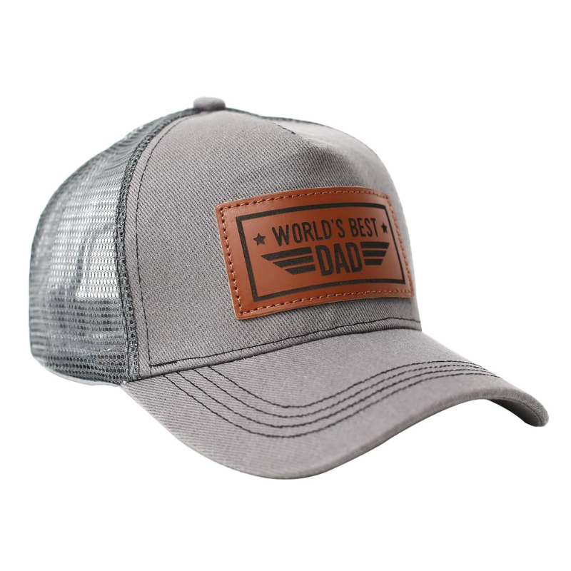 Personalized Family Trucker Hats With Custom Leather Patch