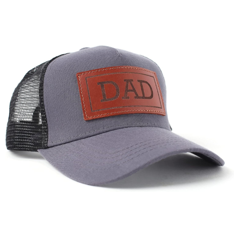 Personalized Family Trucker Hats With Custom Leather Patch