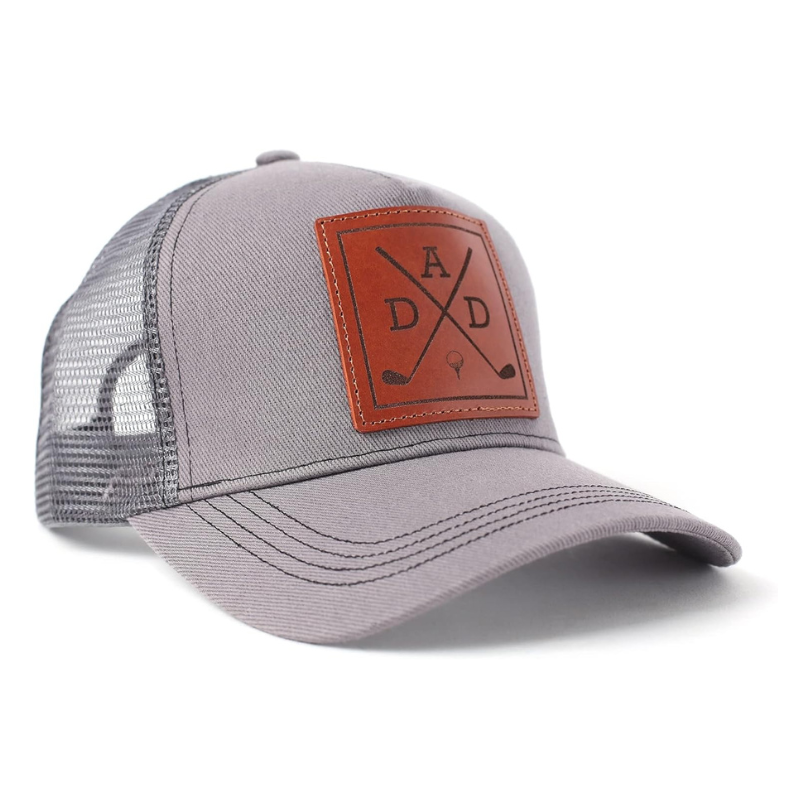 Personalized Family Trucker Hats With Custom Leather Patch