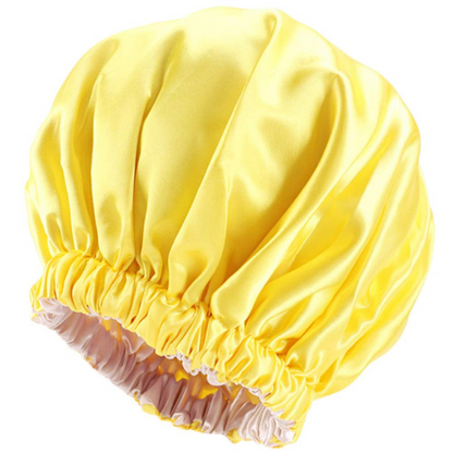 Silky Satin Bonnet Design Sleep Cap