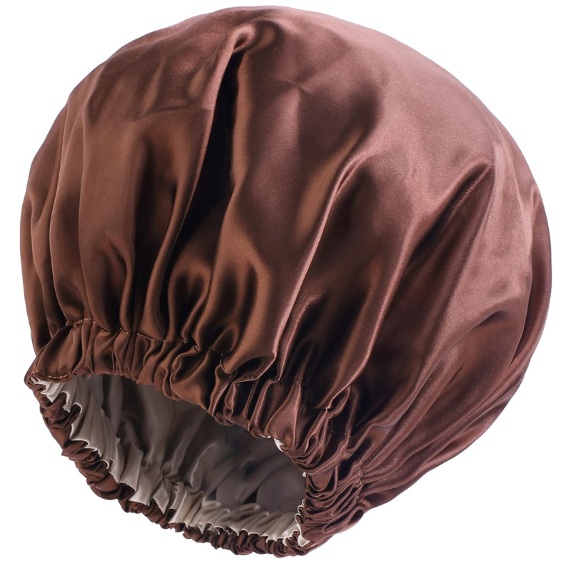 Silky Satin Bonnet Design Sleep Cap