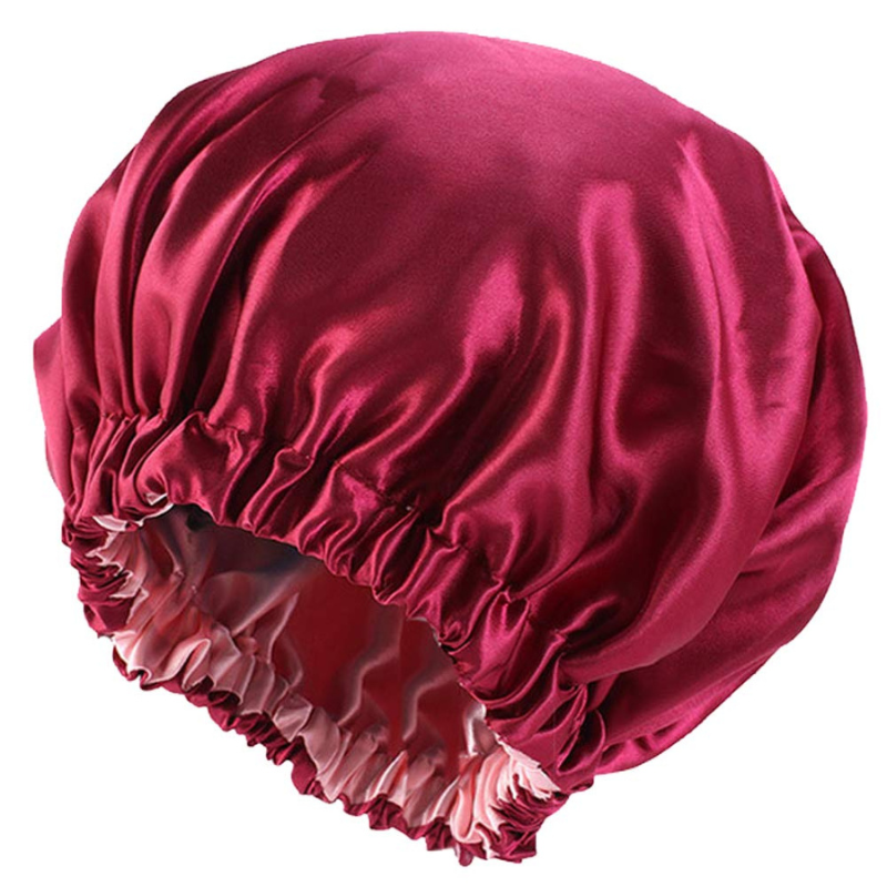 Silky Satin Bonnet Design Sleep Cap