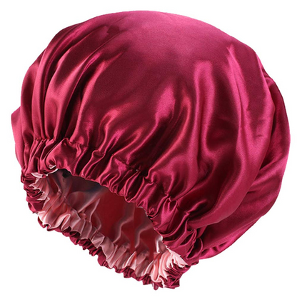 Silky Satin Bonnet Design Sleep Cap