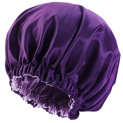 Silky Satin Bonnet Design Sleep Cap