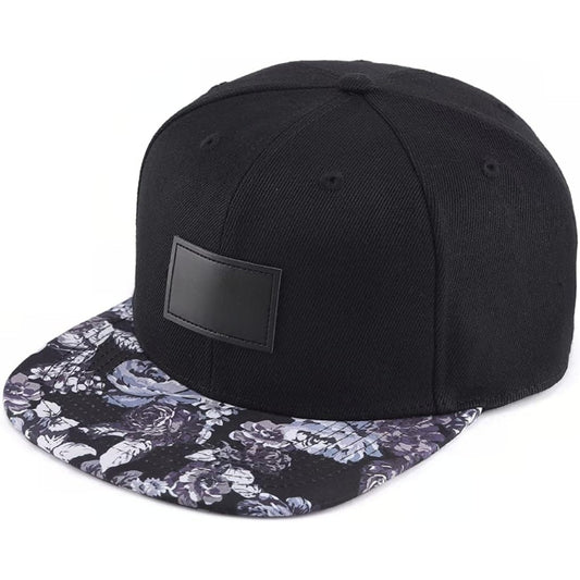 Snapback Floral Patch Stylish And Adjustable Cap