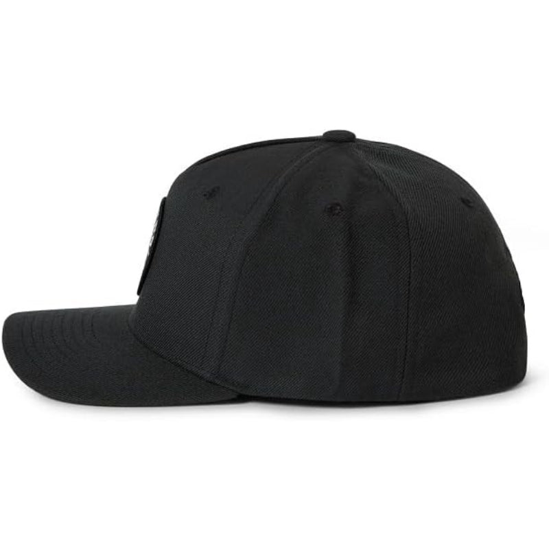 Structured Five Panel Embroidered Snapback Cap