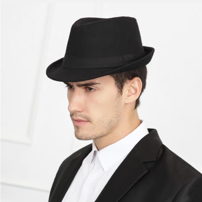 Structured Short Brim Trilby Jazz Hat