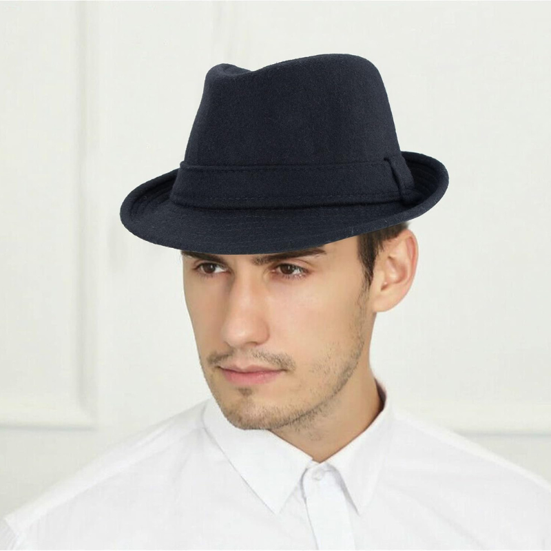 Timeless Short Brim Trilby Hat For Sophisticated Look