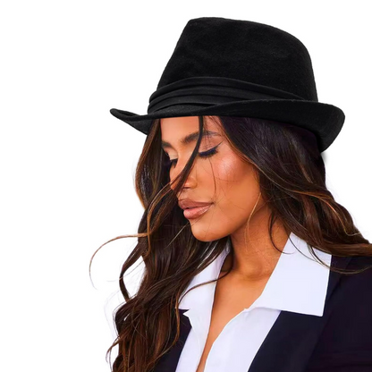 Timeless Short Brim Trilby Hat For Sophisticated Look