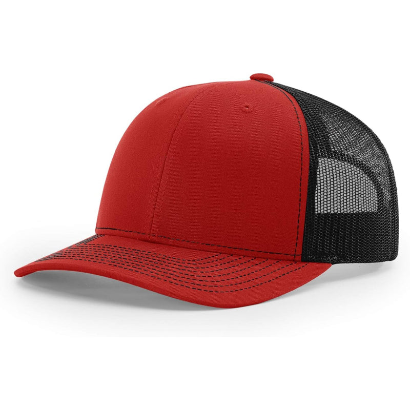 Two Tone Adjustable Trucker Hat With Mesh Back