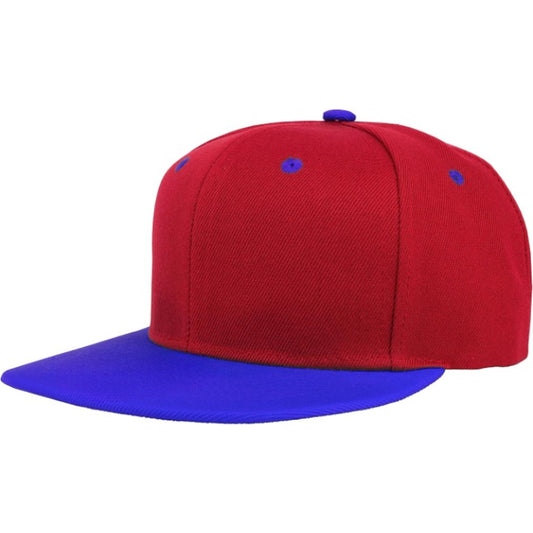 Two Tone Snapback Cap With Adjustable Fit