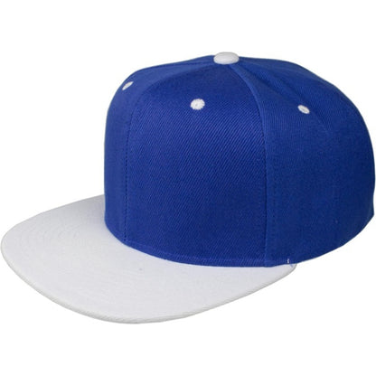 Two Tone Snapback Cap With Adjustable Fit