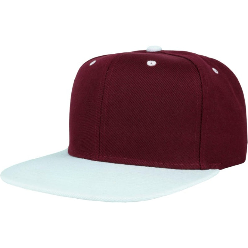 Two Tone Snapback Cap With Adjustable Fit