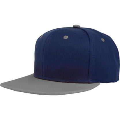 Two Tone Snapback Cap With Adjustable Fit