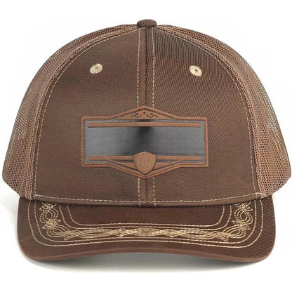 Vintage Adjustable Snapback Closure Cap With Mesh Back