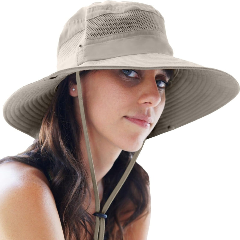 Wide Brim Beach And Safari Packable Sun Hat