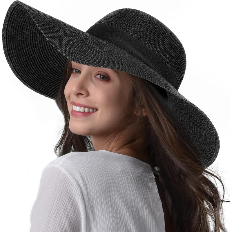 Wide Brim Straw Sun Hat