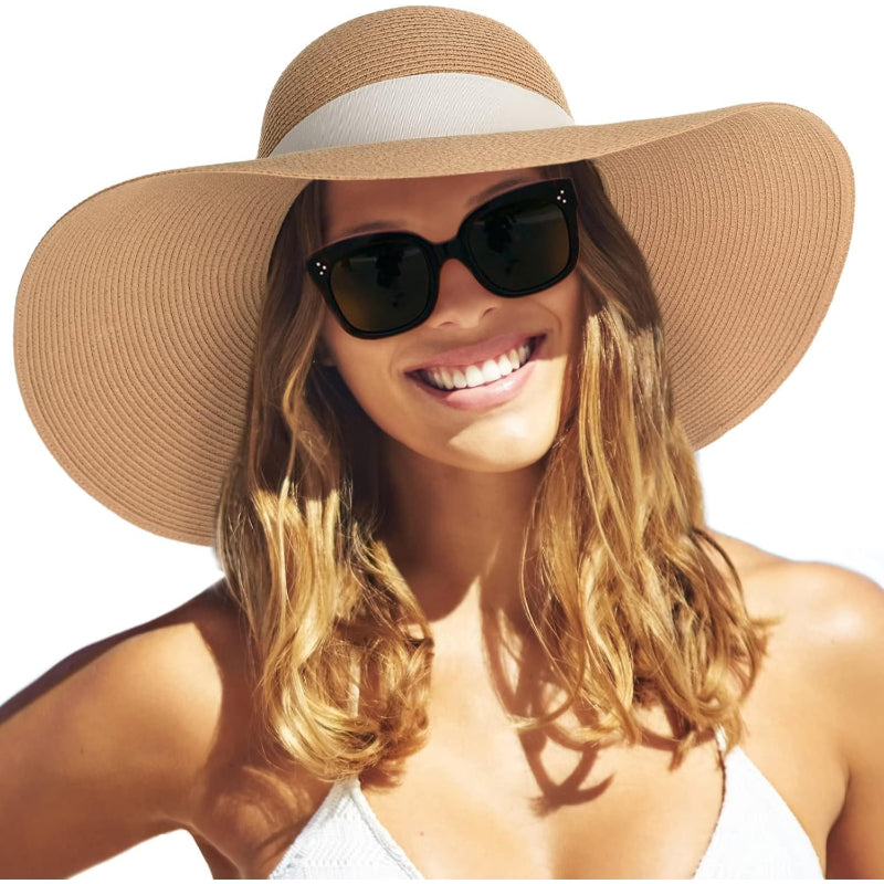 Wide Brim Straw Sun Hat