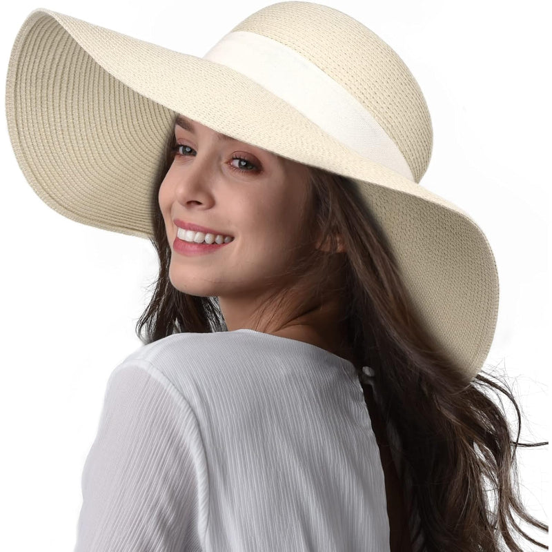 Wide Brim Straw Sun Hat