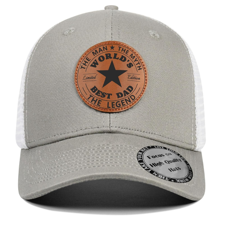 Worlds Best Dad Printed Trucker Hat