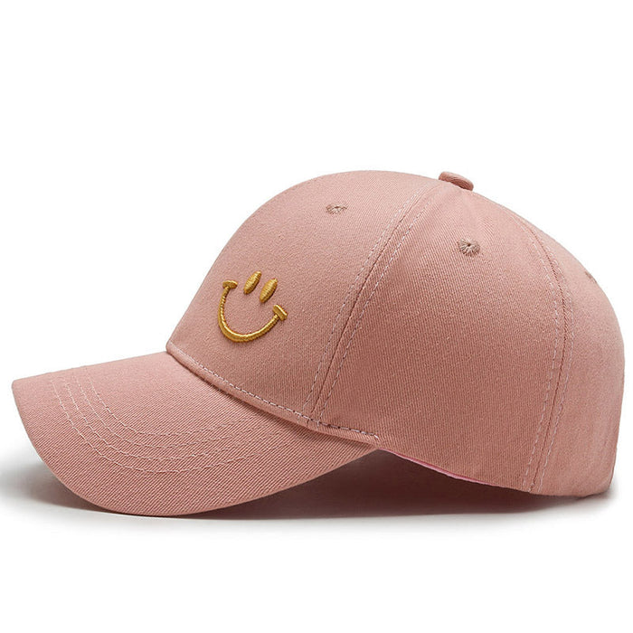 Denim Smiley Face Baseball Cap