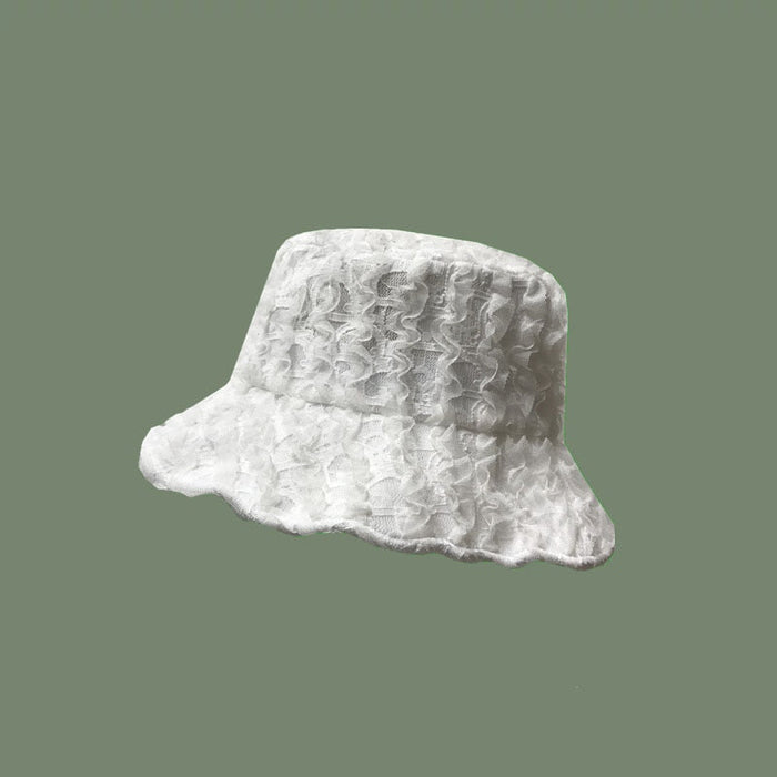 Soft Lace Flower Wide Brim Sun Hat