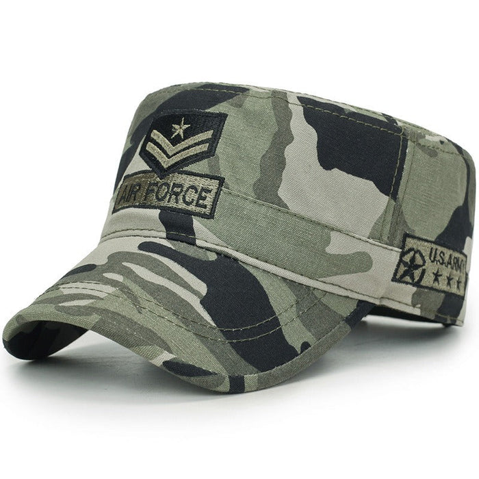 Flat Top Military Hat