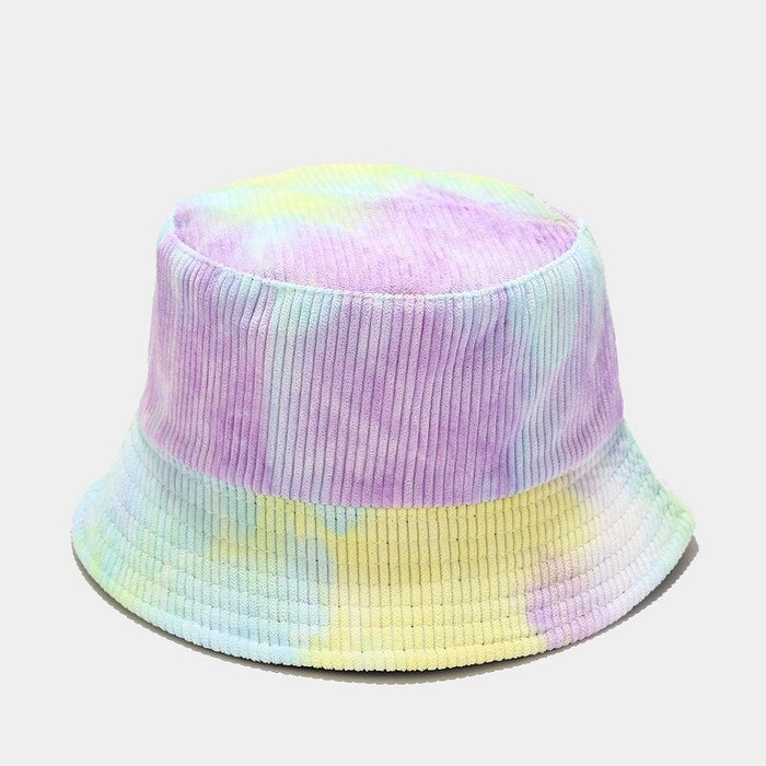 Rainbow Cotton Casual Bucket Cap