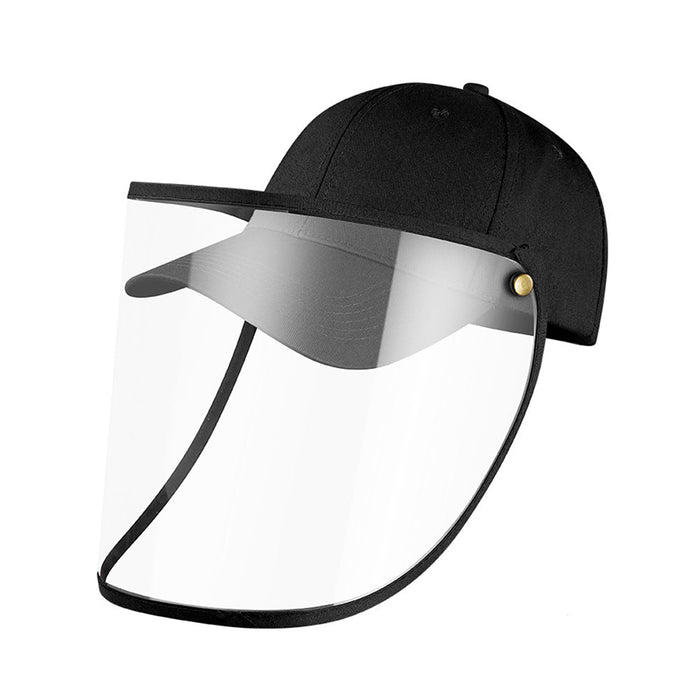 Baseball Cap With Protective Face Shield Mask