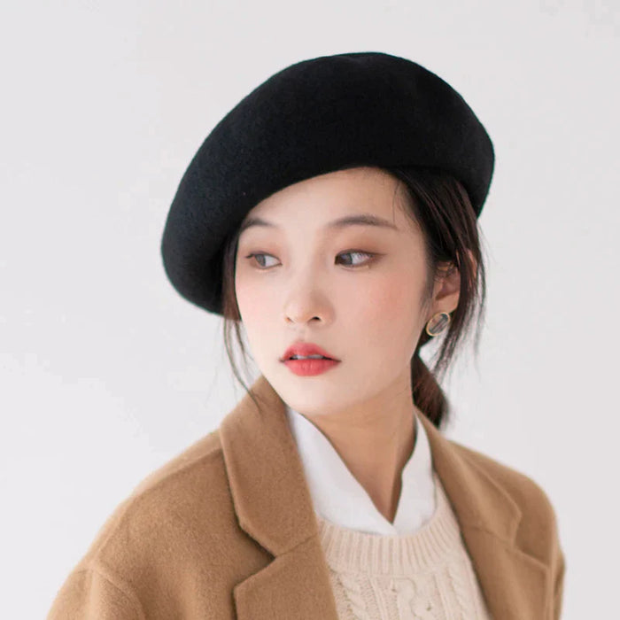 Casual Woolen Thick French Berets For Women