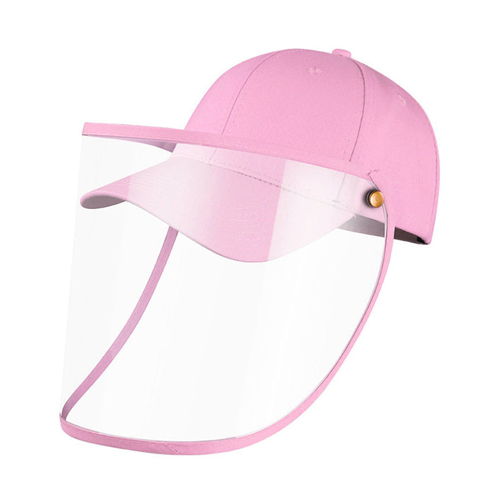 Baseball Cap With Protective Face Shield Mask