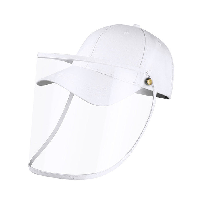 Baseball Cap With Protective Face Shield Mask