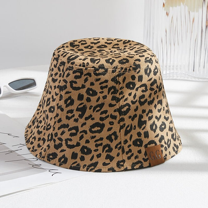 Leopard Print Fisherman Hat