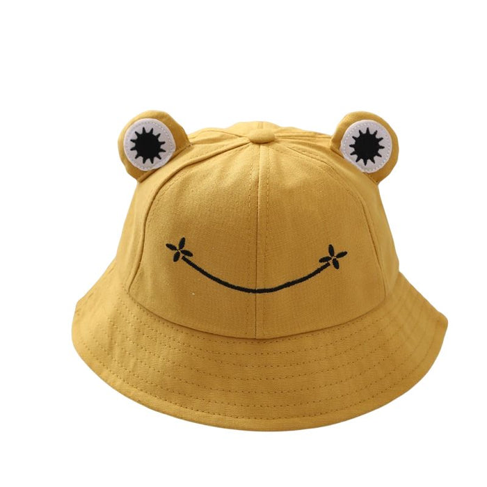 Solid Child-Parents Frog Bucket Hat