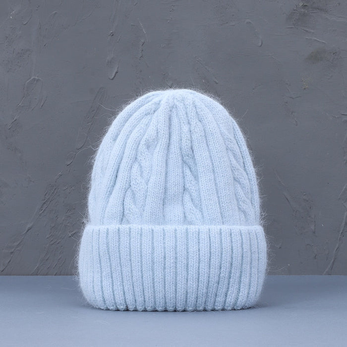 Soft Cashmere Blend Knitted Winter Beanie Hat