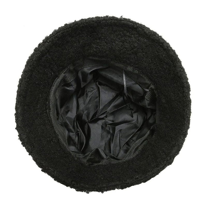Unisex Warm Wool Bucket Cap