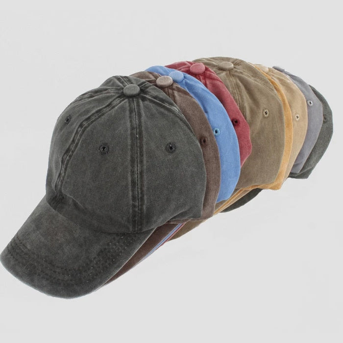 Vintage Washed Cotton Baseball Hat