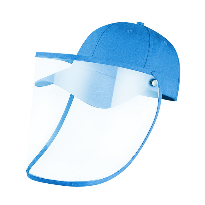 Baseball Cap With Protective Face Shield Mask