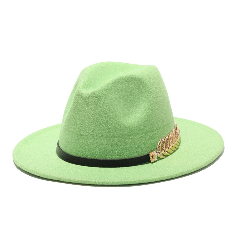 Feathered Vintage Style Fashionable Fedora