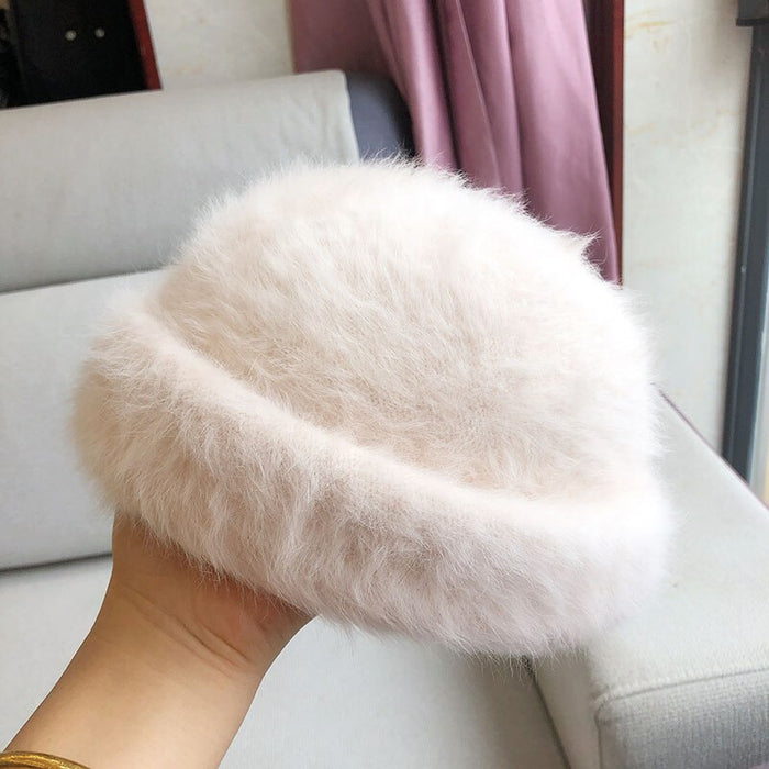 Real Rabbit Fur Knitted Hat