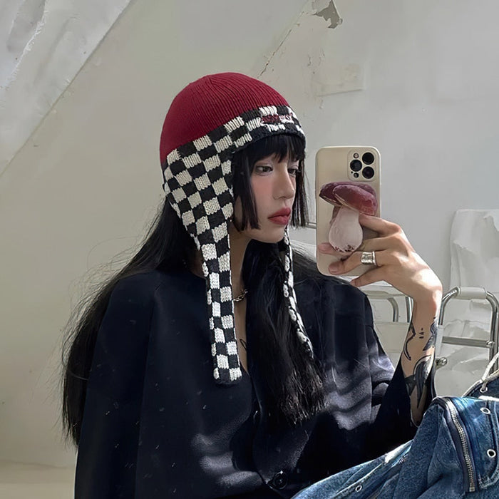 Chessboard Lattice Winter Hat