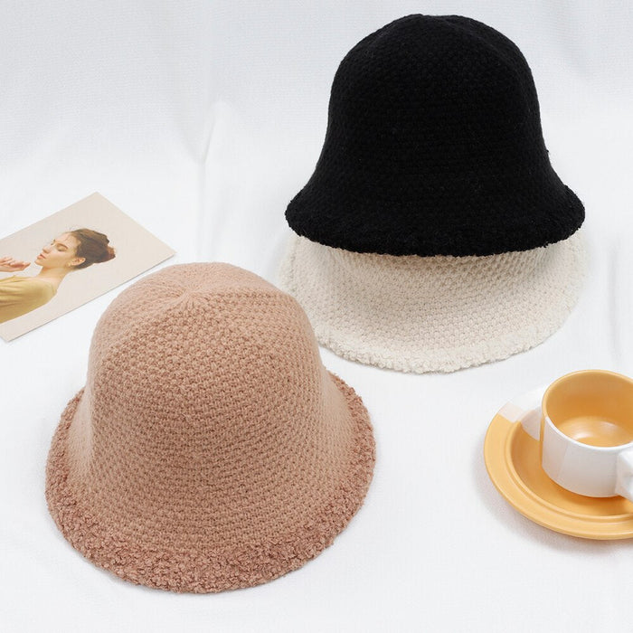 Fashionable Panama Styled Cotton Knitted Streetwear Bucket Hat
