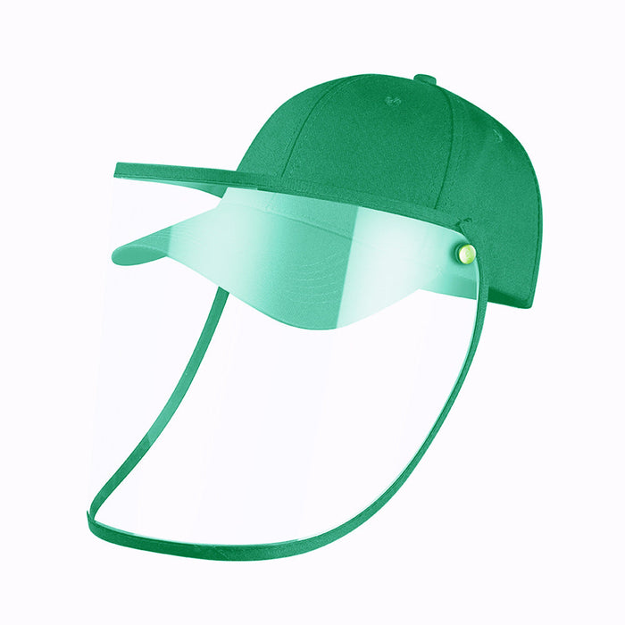 Baseball Cap With Protective Face Shield Mask
