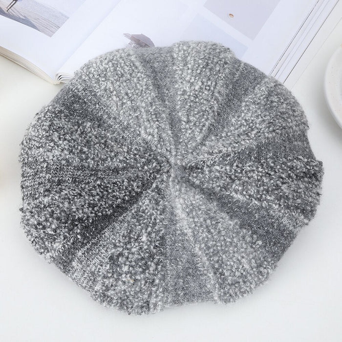 Luxurious & Elegant Multicolor Cotton Knitted Beret