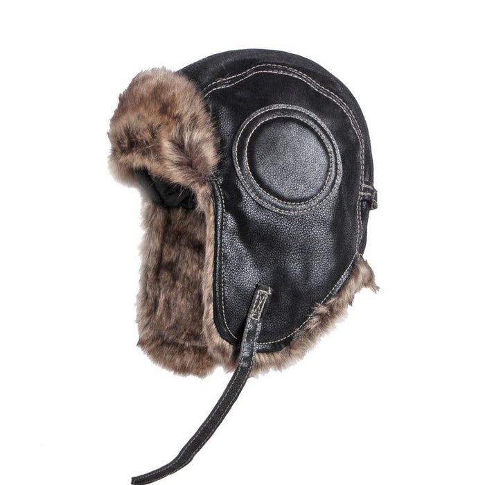 Stylish Men's Premium Leather Bomber Hat