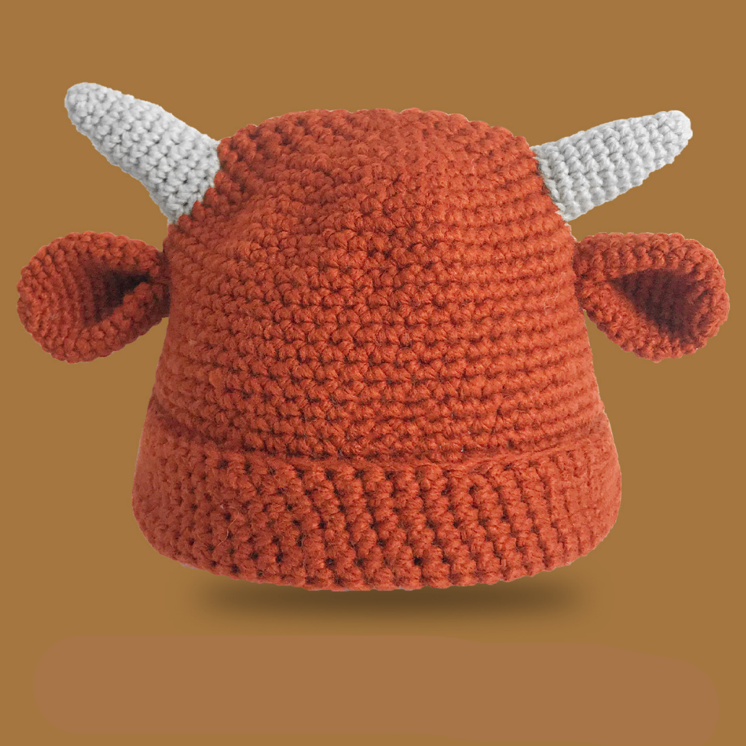 Cow Ear Knitted Wool Winter Hat