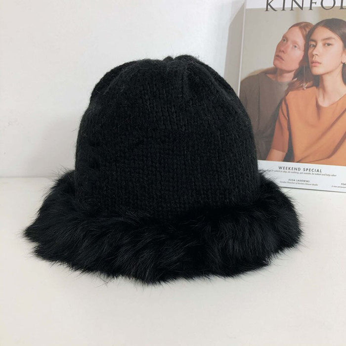 Fashion Rabbit Hair Knit Hat