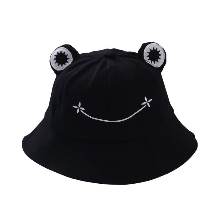 Solid Child-Parents Frog Bucket Hat
